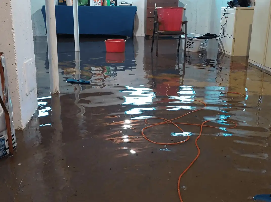 Basement with boiler, cabinets and washing machine completely flooded in Birmingham, AL