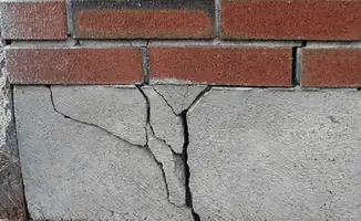 Concrete foundation with serious structural damage in Birmingham, AL
