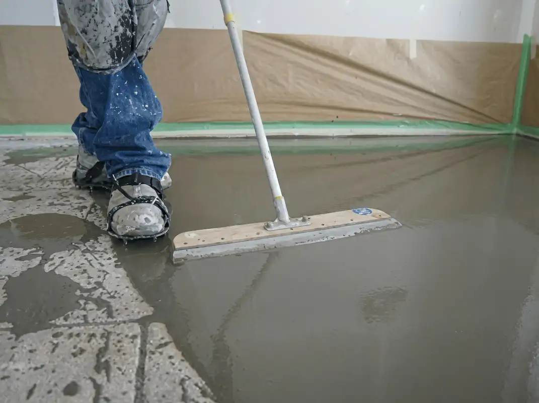 Uneven floor being professionally repaired in Birmingham, AL